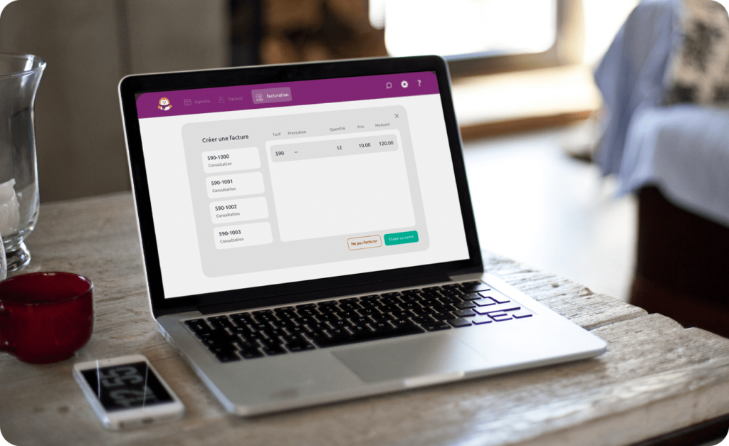 Solution sur mesure pour les thérapeutes pour facturer au Tarif 590