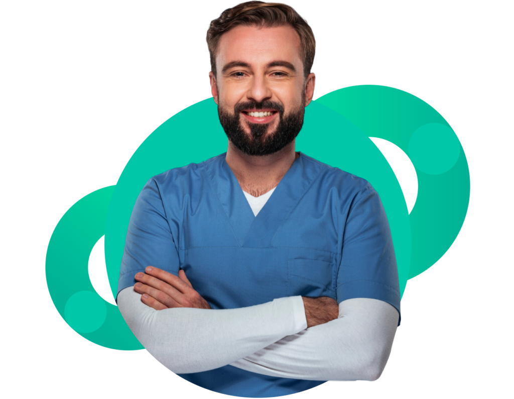 Dentist using OneDoc Pro