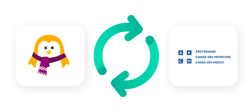 Synchronisation zwischen OneDoc und Medionline Ärztekasse