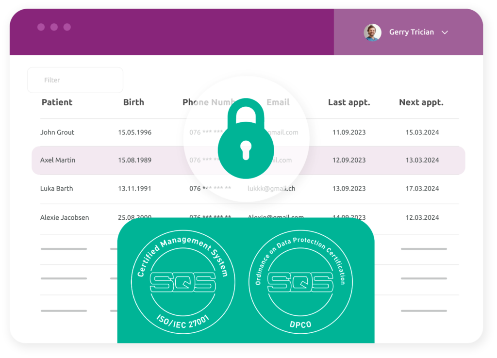 OneDoc is ISO 27001and DPCO certified