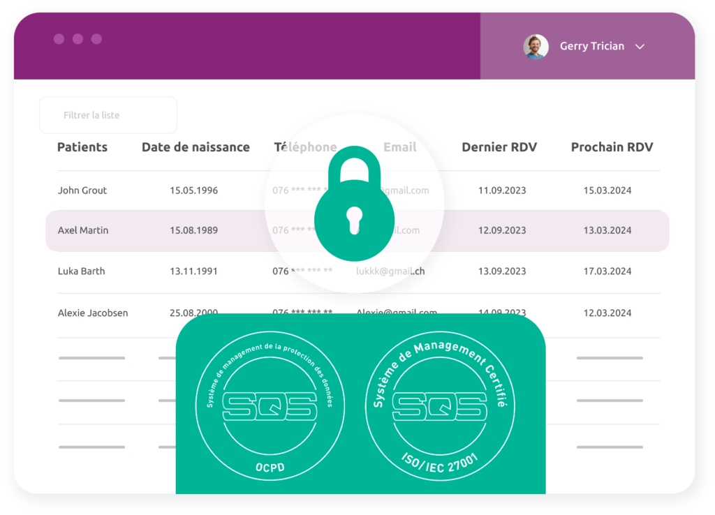 OneDoc est certifié OCPD et Iso 27001