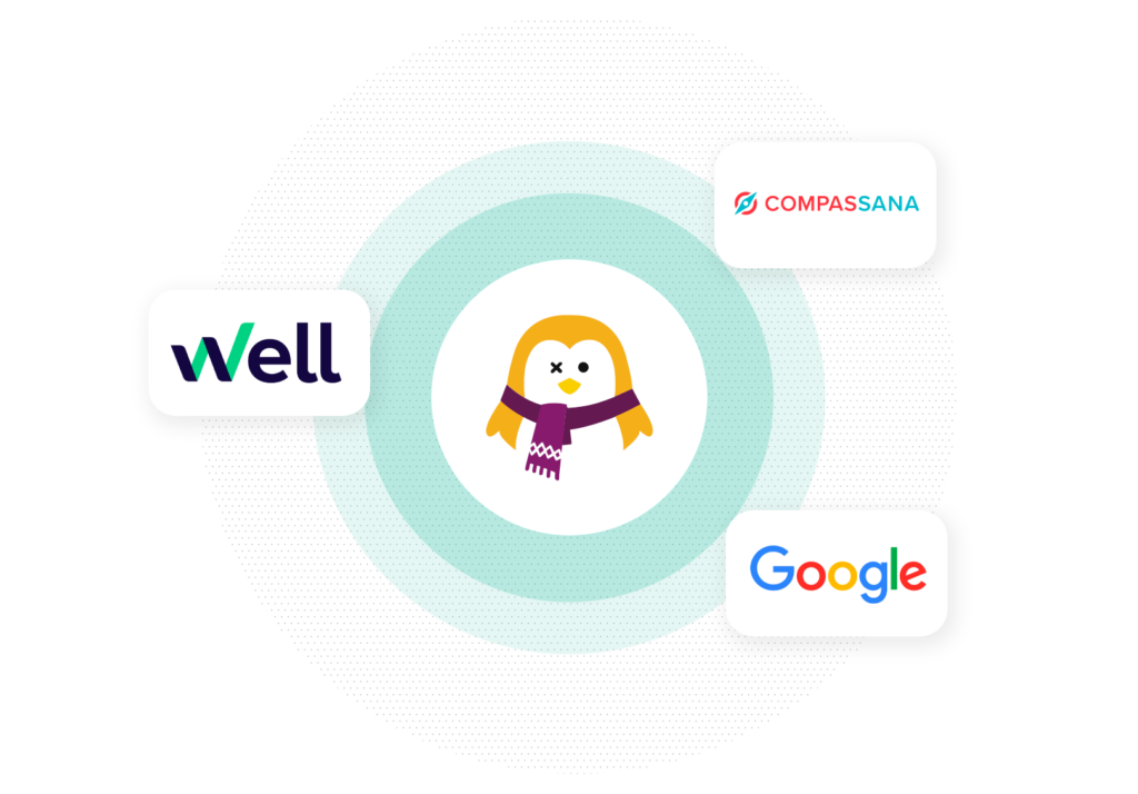 Gewinnen Sie mehr Patienten, indem Sie Ihre Sichtbarkeit auf neuen Kanälen wie Well, Compassana oder Google maximieren.