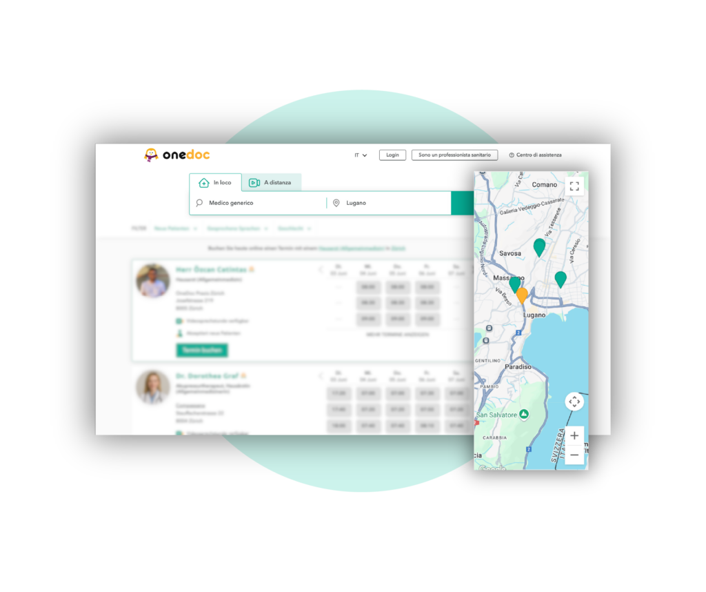 Con OneDoc, i medici beneficiano di una SEO ottimizzata e del posizionamento sui motori di ricerca