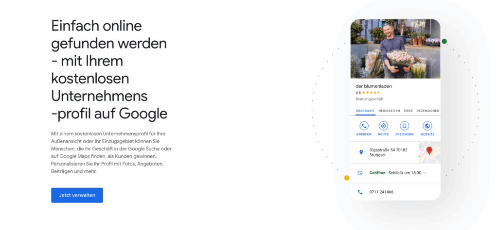 Google Unternehmensprofil erstellen