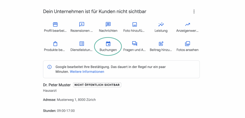 connect an online booking tool to your Google account