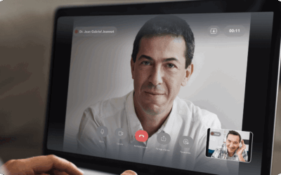 The video consultation for general practitioners viewed by Dr. Jean Gabriel Jeannot