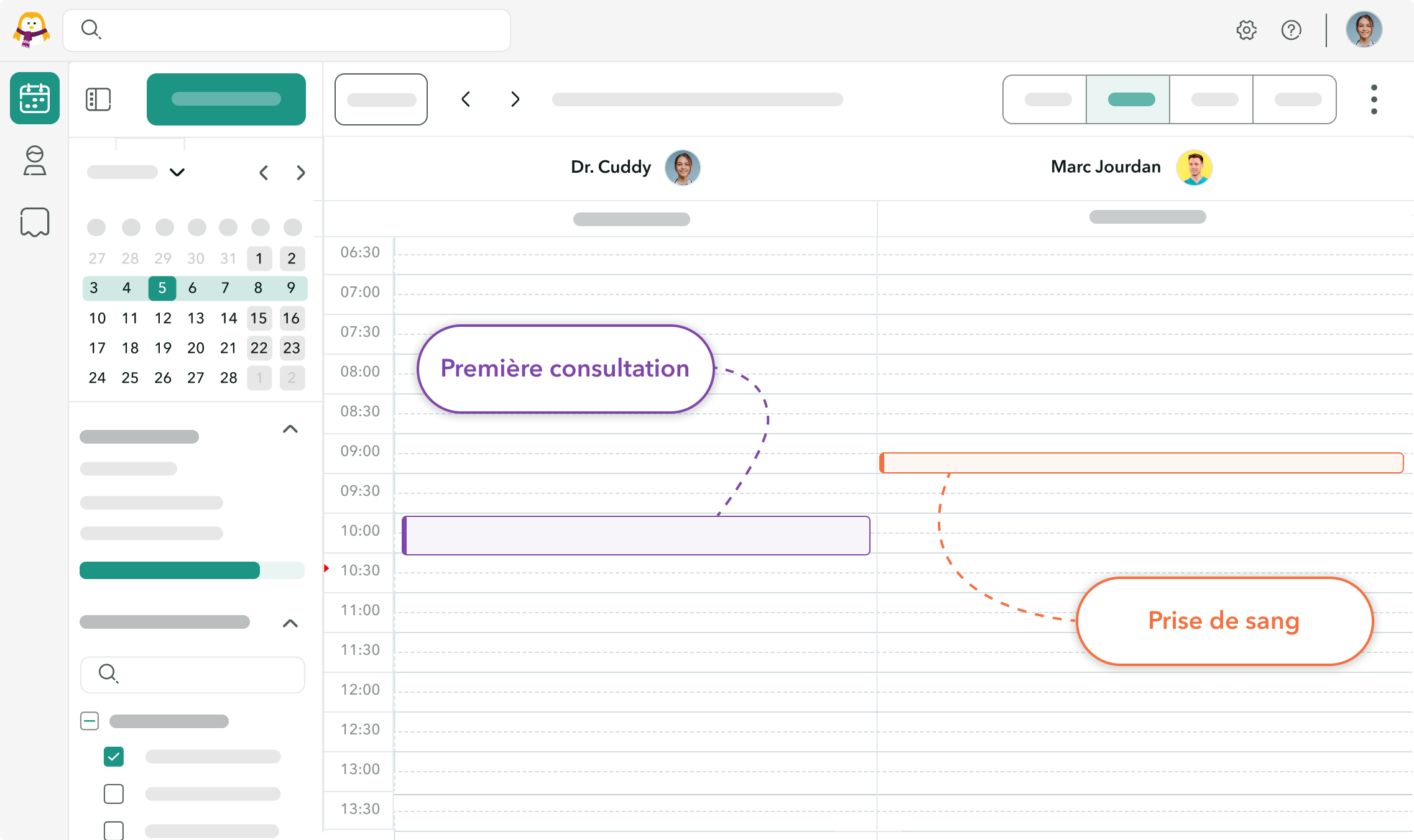 Coordonnez les rendez-vous nécessitant des ressources dédiées