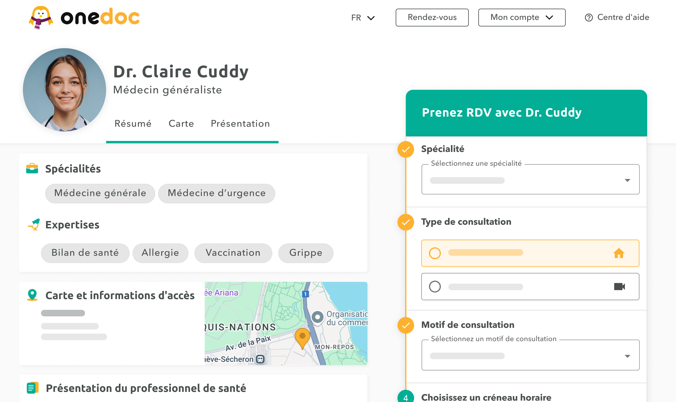 presentation-cabinet-OneDoc-Pro Présentez votre cabinet de manière claire sur OneDoc