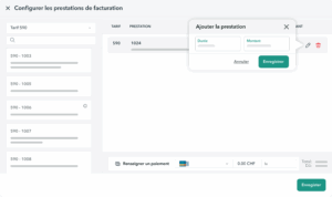 facture-tarif-590-duree-montant Interface OneDoc Invoice avec le choix de la durée ou du montant à afficher dans la facture au Tarif 590
