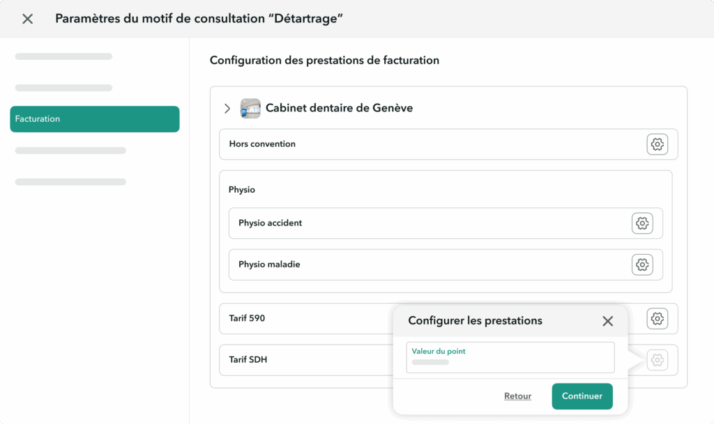 facture-tarif-SDH-valeur-point-OneDoc-Invoice Interface OneDoc Invoice avec la possibilité d'ajouter une valeur du point pour les factures conformes SDH