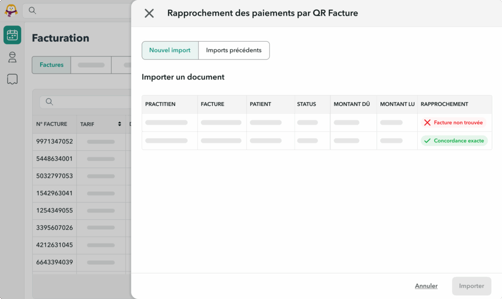raprochement-factures-banques-OneDoc-Invoice Vue du rapprochement de facture sur OneDoc Invoice dans le cas ou des factures ont dune concordance exacter