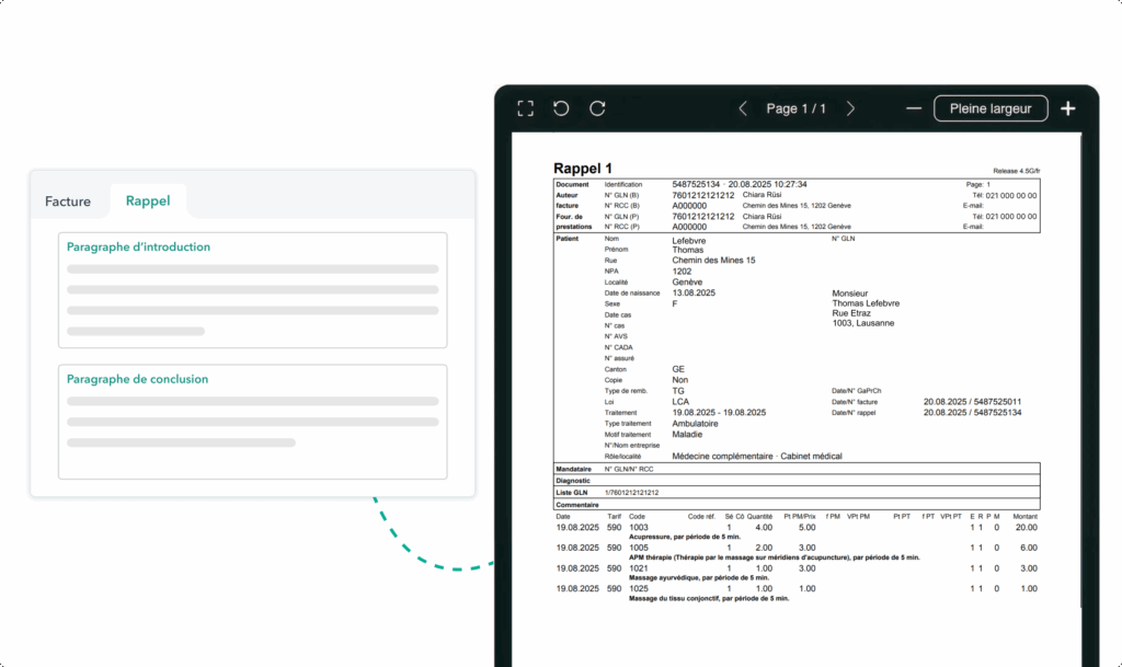 relance-facture-OneDoc-Invoice Relance de facture générée sur OneDoc Invoice avec kla possibilité