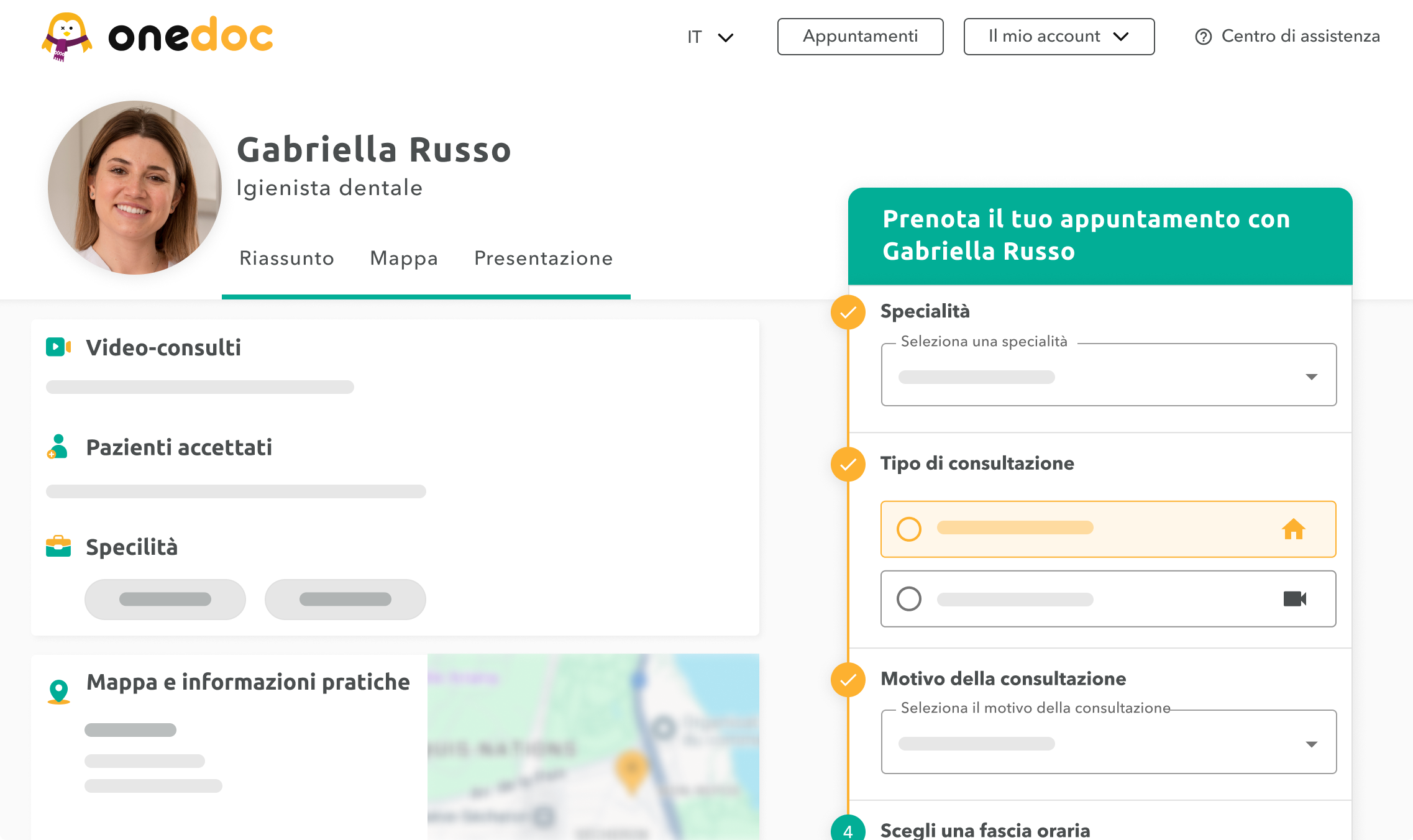 igienista-dentale-profilo visibilità online igienista dentale onedoc