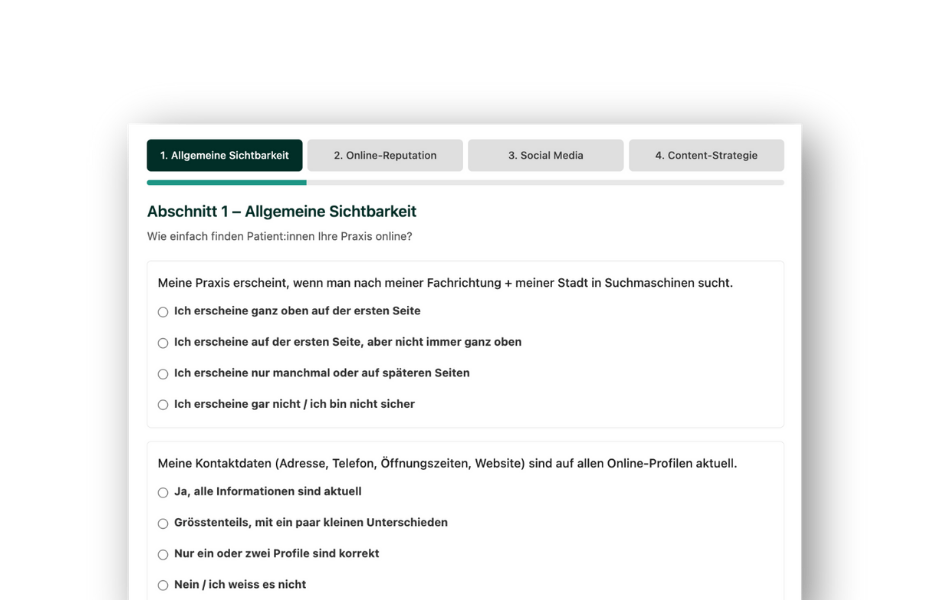 online-sichtbarkeit-arztpraxis-testen-onedoc