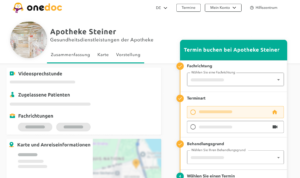 profil-apotheke-onedoc-ch Profil einer Apotheke auf Onedoc