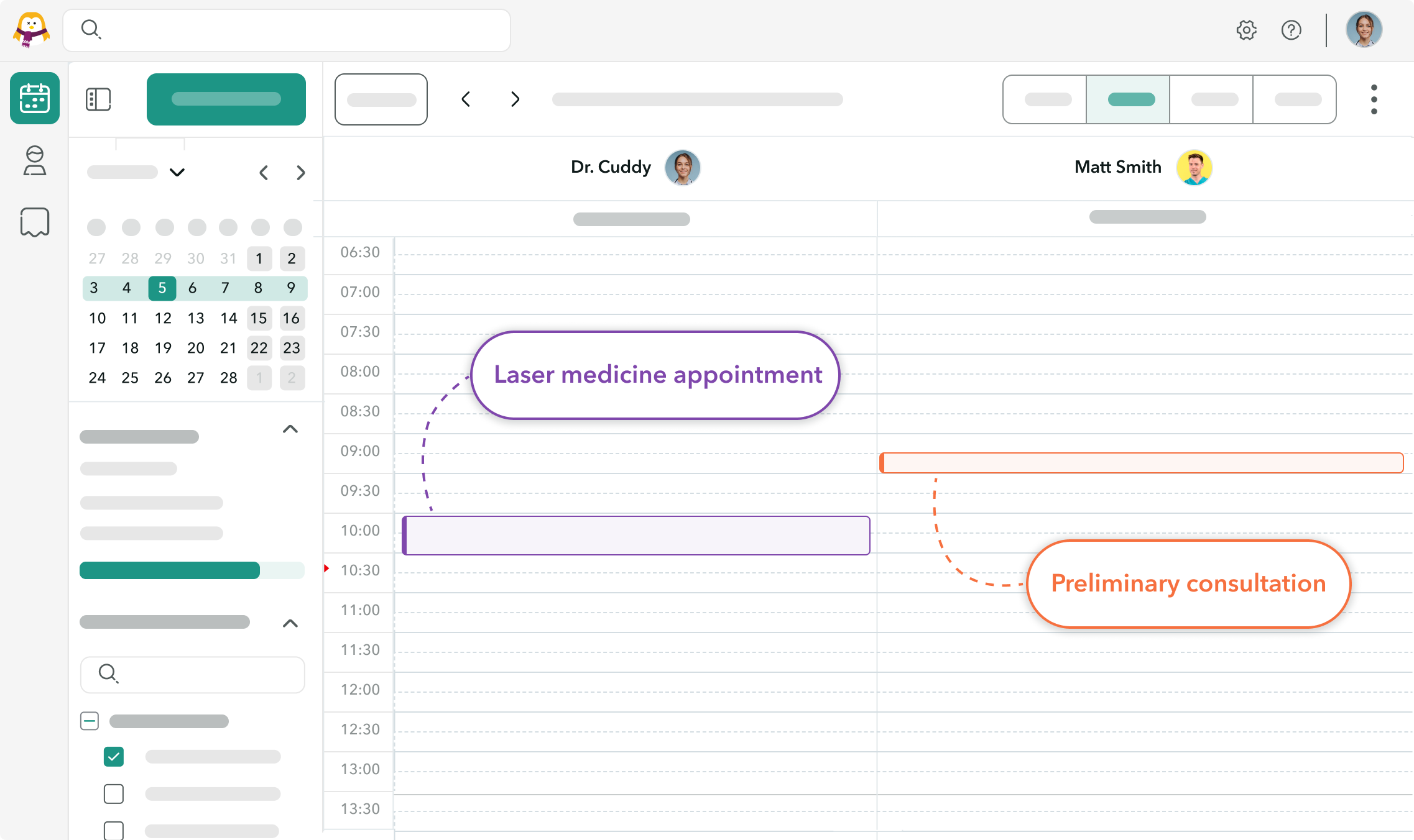 Dermatologe-Effiziente-Teamarbeit OneDoc-ch profil und Online Terminbuchung für Dermatologen