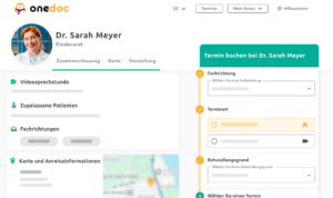 Profil-OneDoc-Kinderarzt OneDoc Pro für Kinderärzte einfache Terminverwaltung