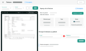 Aperçu d'une facture sur OneDoc Invoice